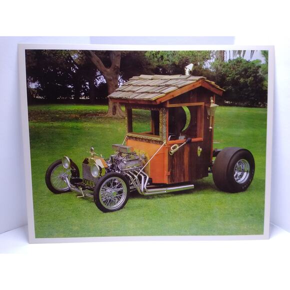 Outhouse Hot Rod Race California Show Car Original Photo Print Jay Ohrberg 1969 - Picture 1 of 10